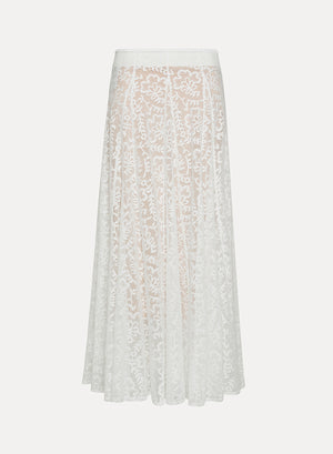 jacquard lace skirt, w pettiskirt