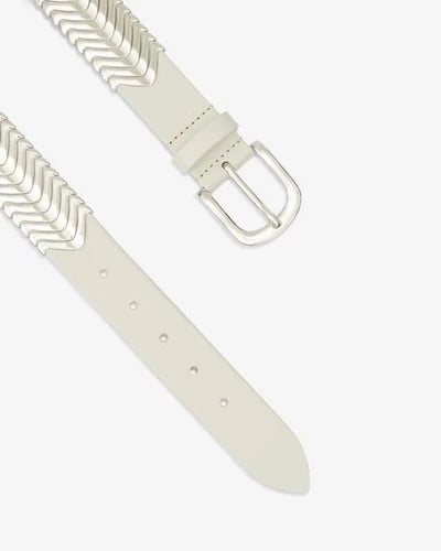 TEHORA belt chalk/silver