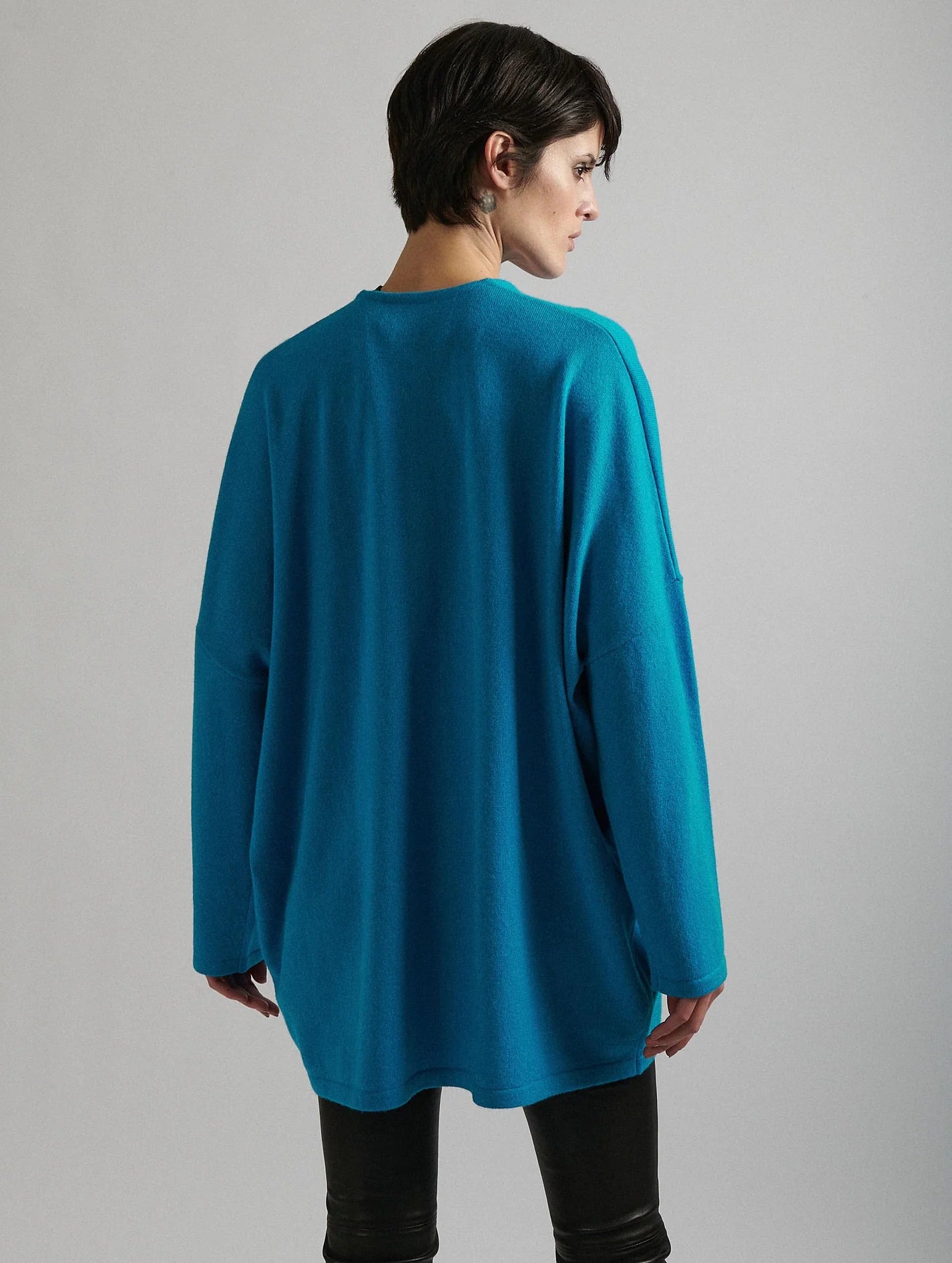 Wool, cashmere knit, blue