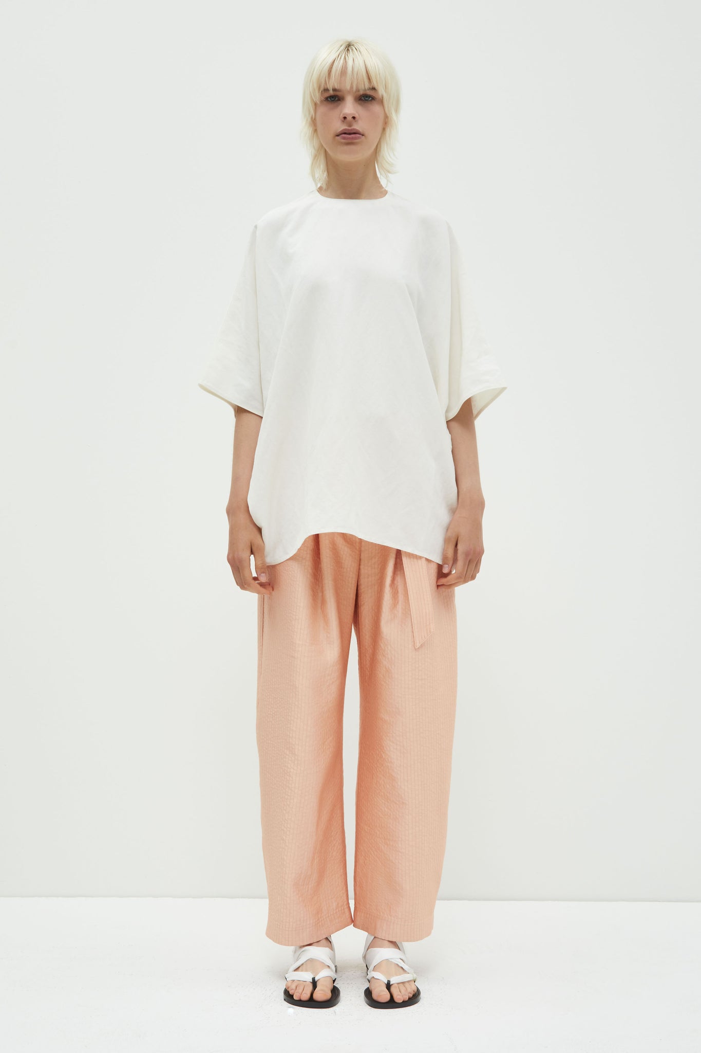 Tureau cap sleeve top, Off white