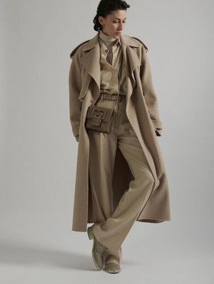 Wool coat, sand, BB