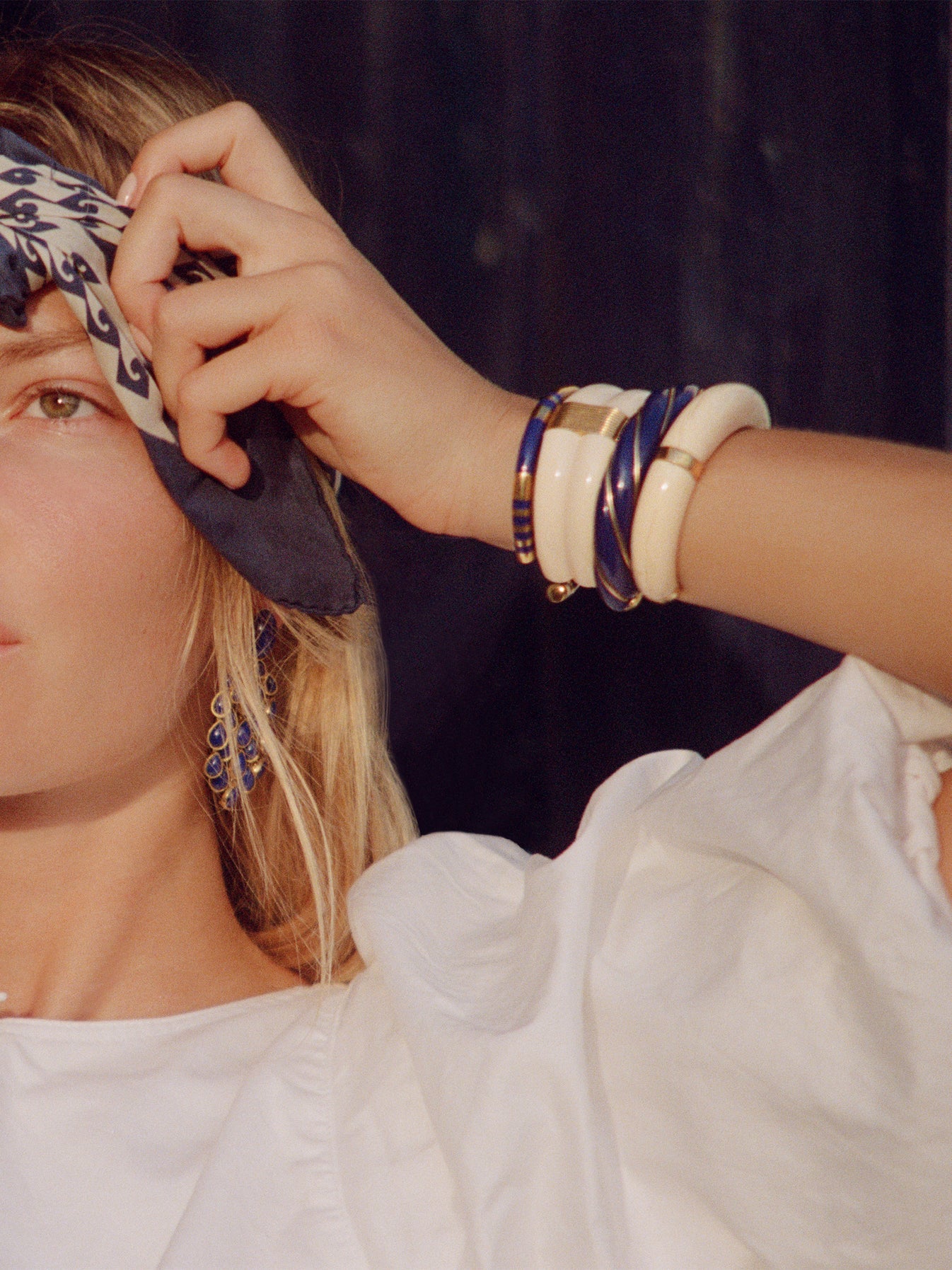 Positano bracelet, blue lapis