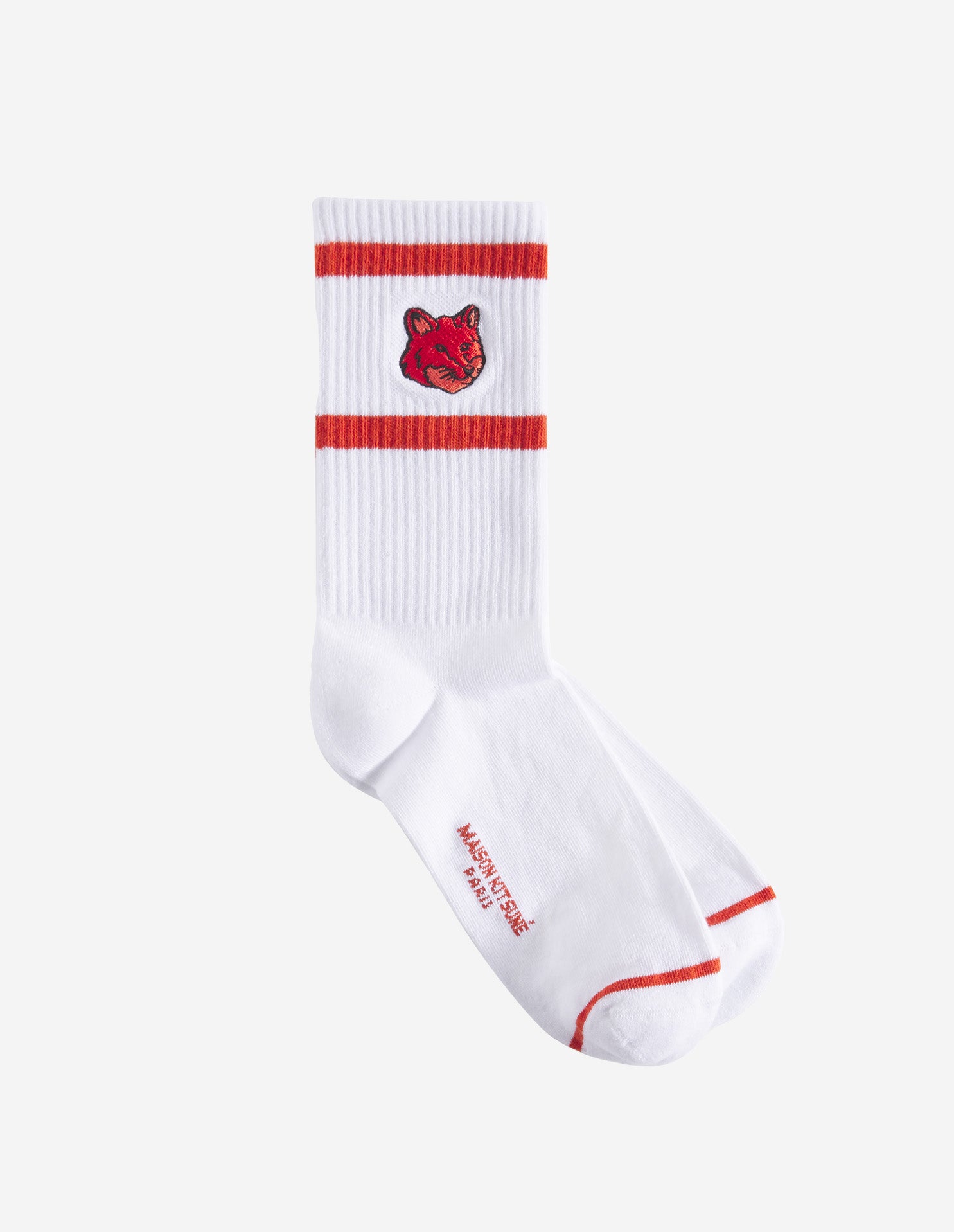 Bold head fox sporty socks, red