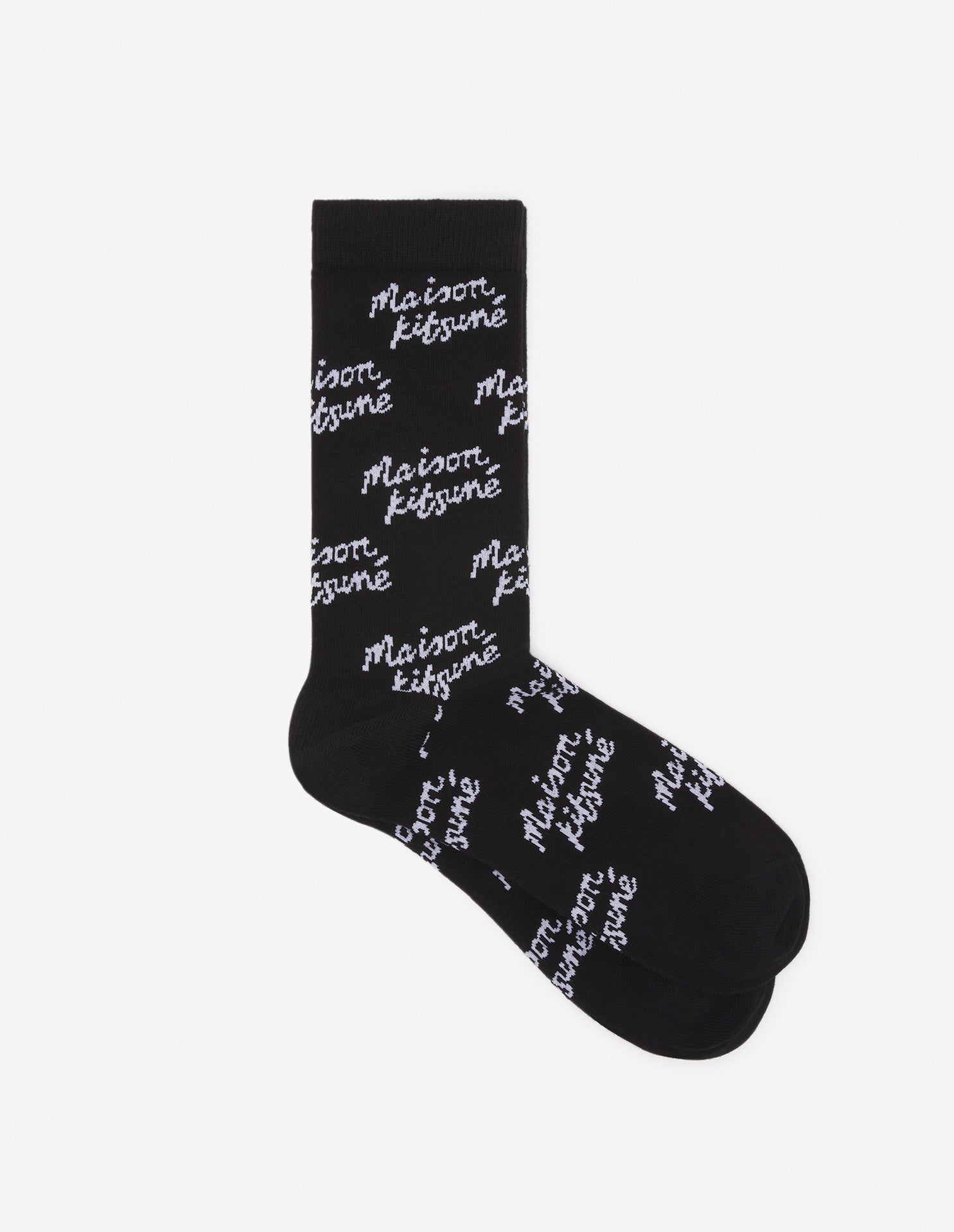 Handwriting All Over socks, black