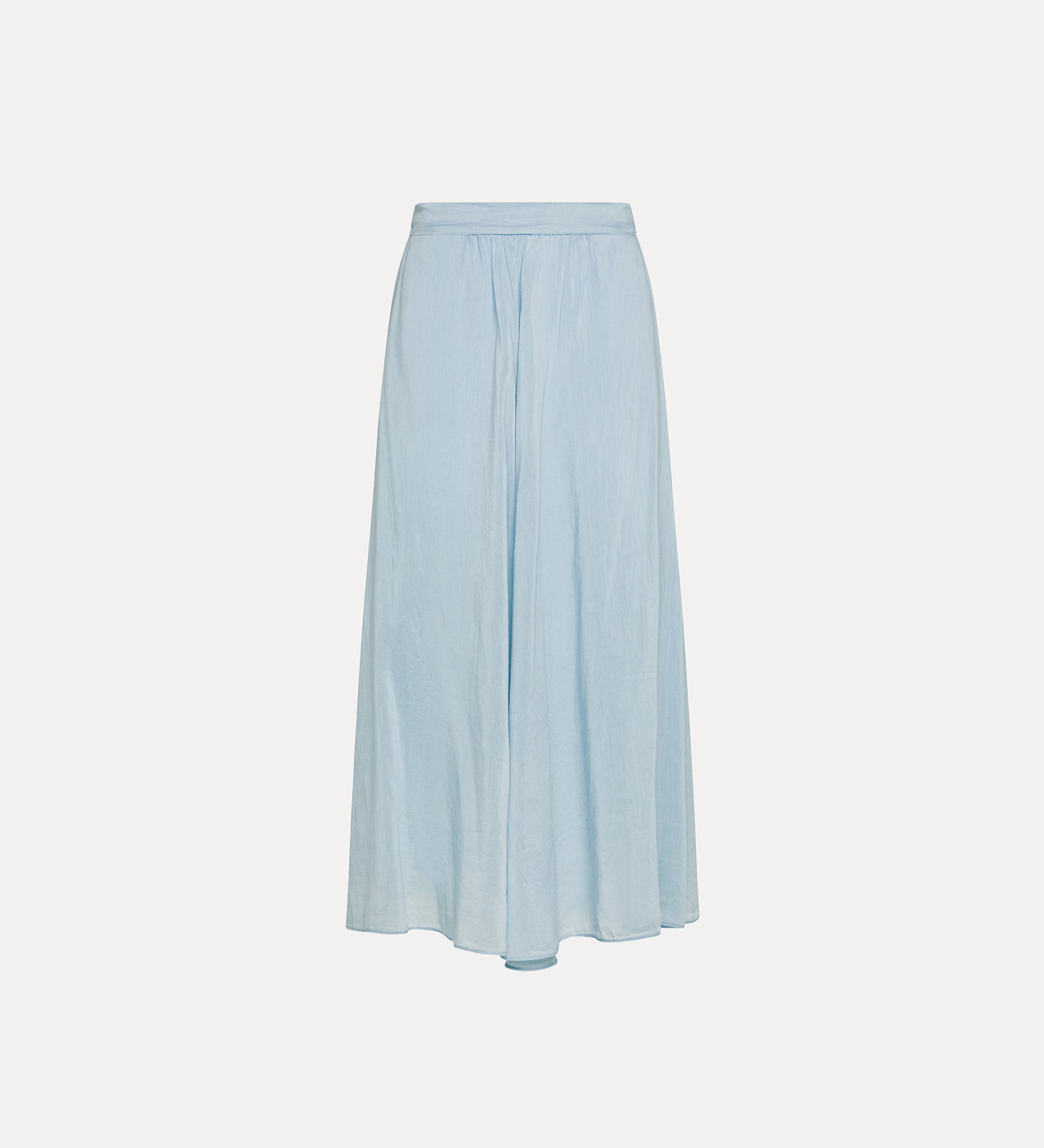 cotton silk skirt, sky blue