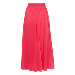 cotton silk voile skirt, watermelon