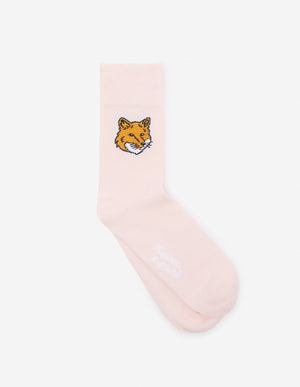 Fox head socks, Pasture Rose