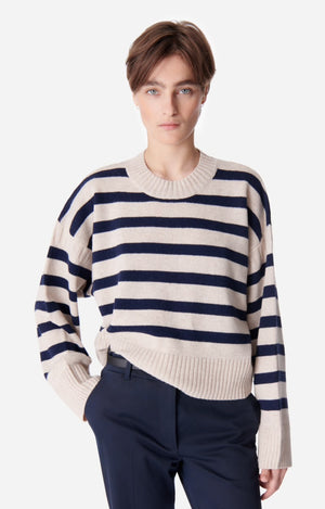 Esther knit, écru/navy