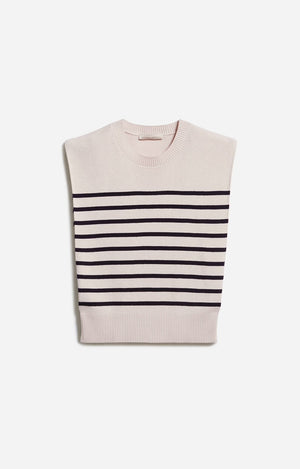 Cassandra knit, off white/navy