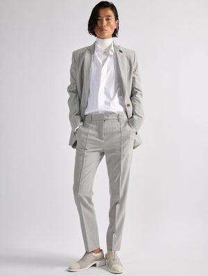 Thin Grey Tennis Stripe Roxy trousers