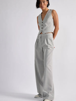 Grey tennis pinstripe waistcoat