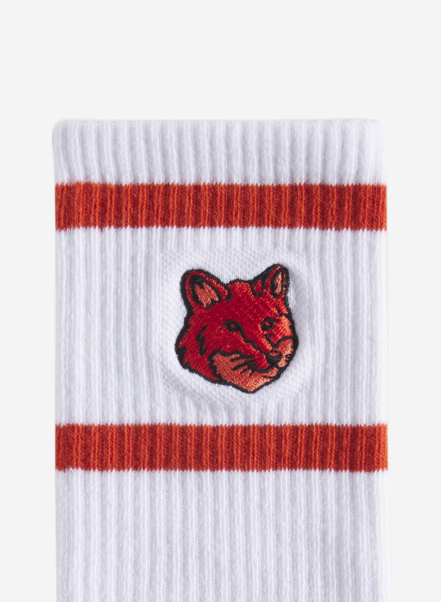 Bold head fox sporty socks, red