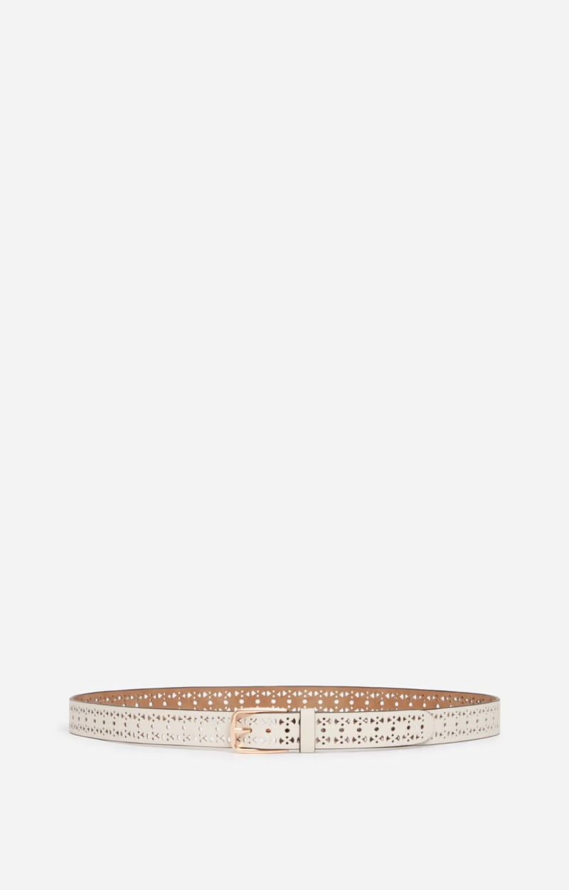 Belt in ivory, 25mm