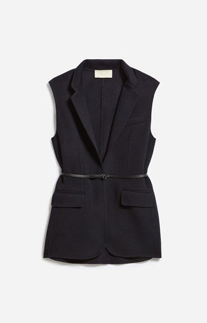 Jud sleeveless coat, navy