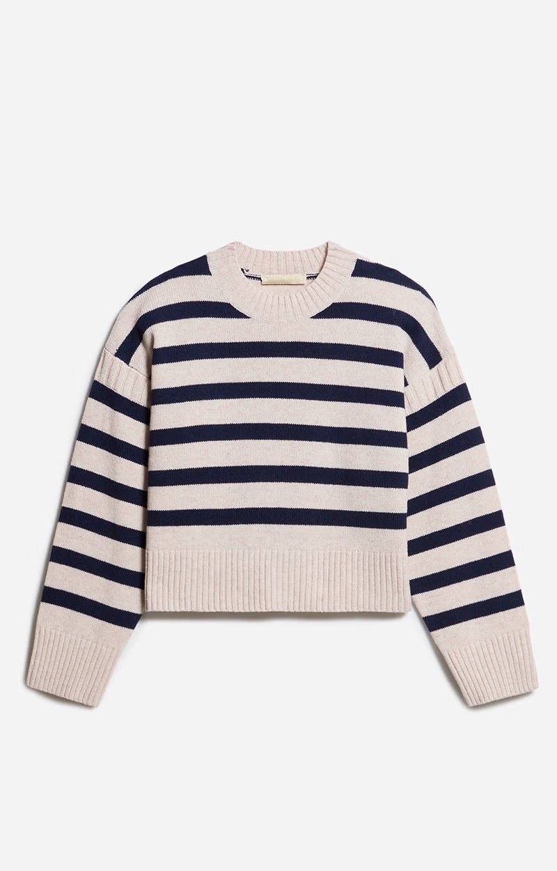 Esther knit, écru/navy