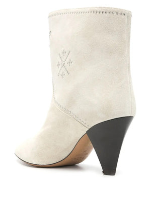 Loline boots, chalk