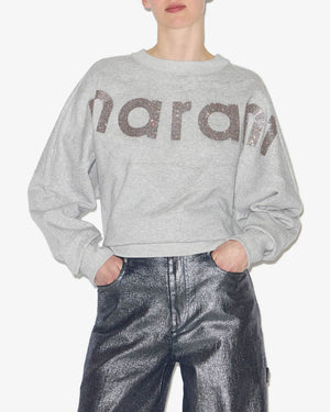 Houston sweatshirt, grey glitter