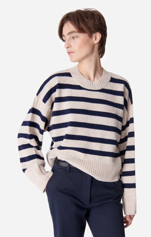 Esther knit, écru/navy