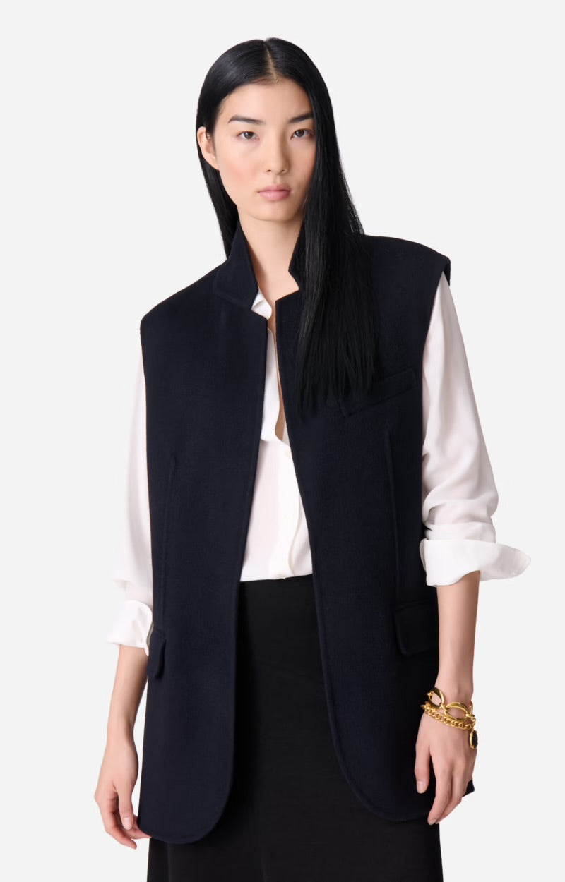 Jud sleeveless coat, navy