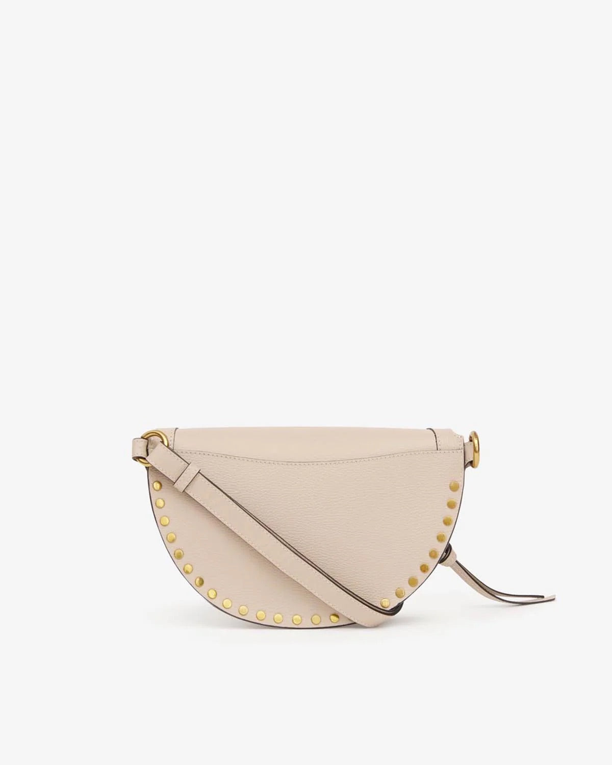 Skano grained leather belt bag, light beige