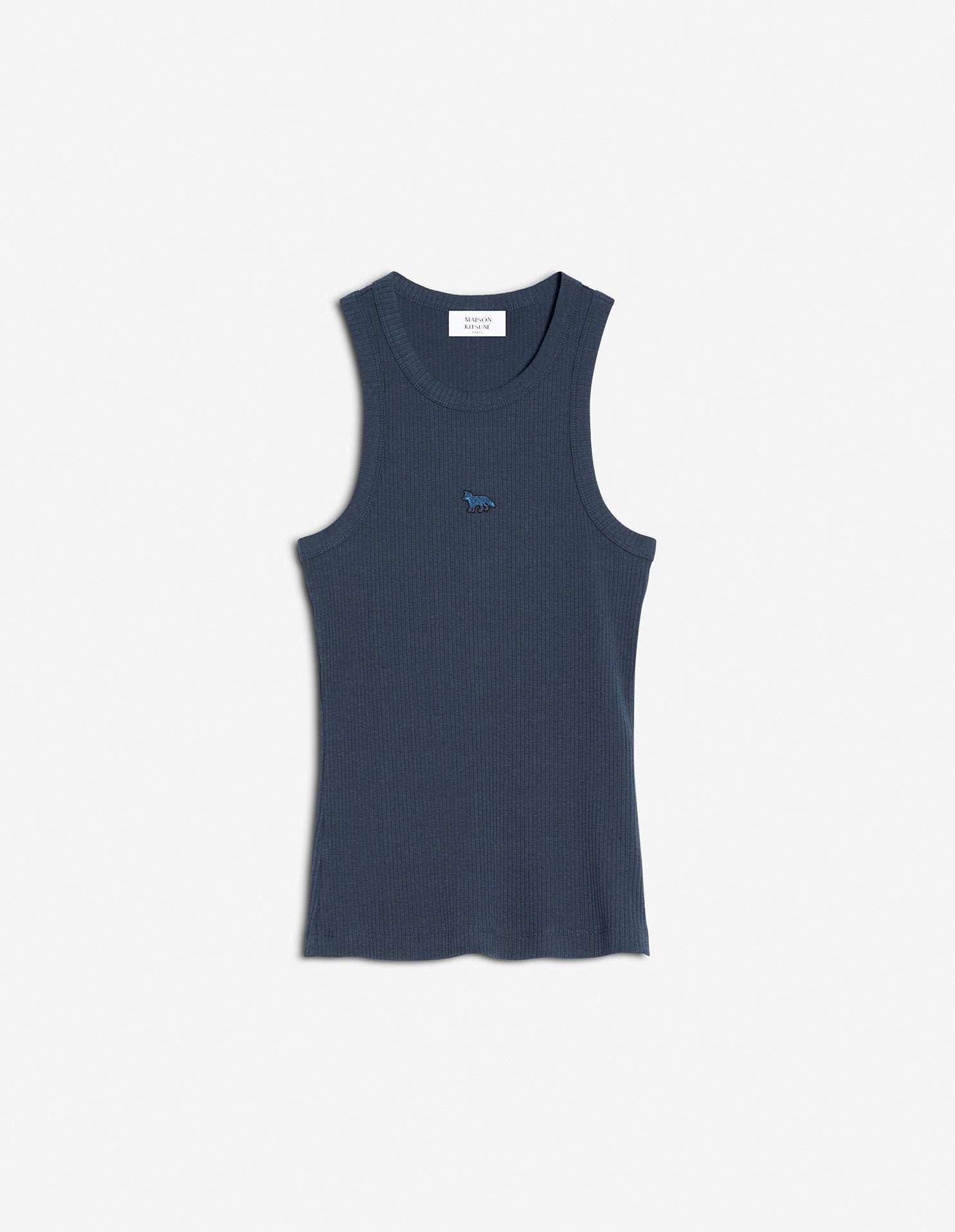 Baby fox ribbed tank, Ink Blue