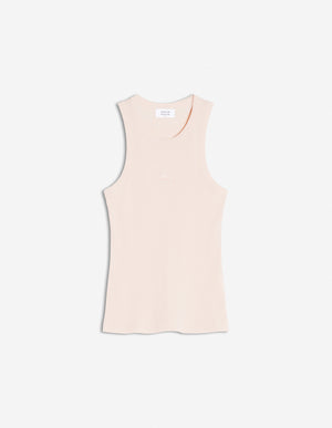 Baby fox ribbed tank top, Pale Pink