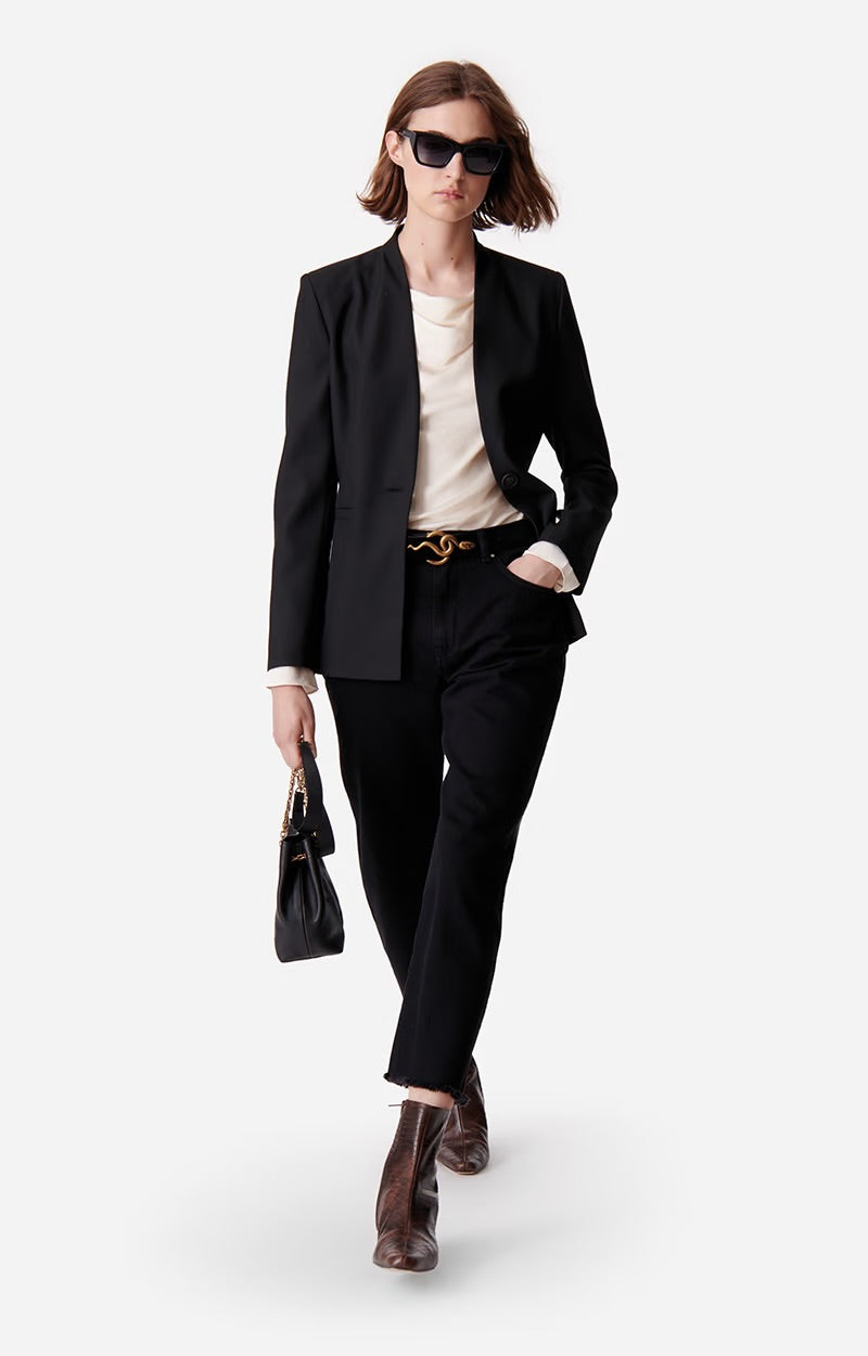 Diona suit jacket, black