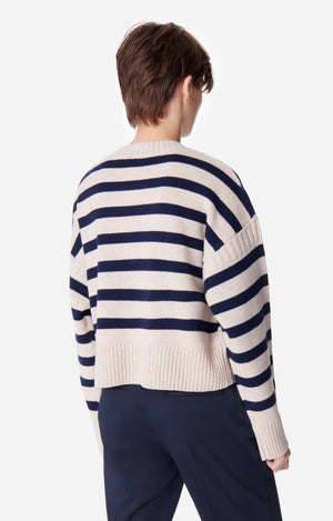 Esther knit, écru/navy