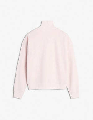 Baby fox patch half zip sweat, Rosewater