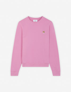 Fox head patch reg sweatshirt, Fae Pink