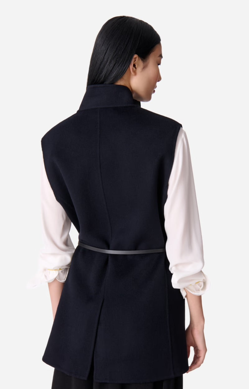 Jud sleeveless coat, navy