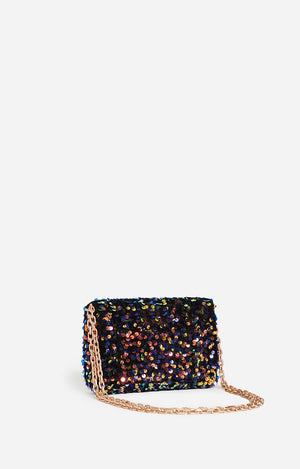 Nano Moon handbag, multi col. sequin