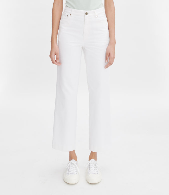 New long sailor jeans, white