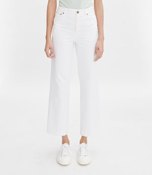 New long sailor jeans, white