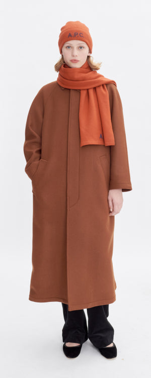 Gaia coat, cognac