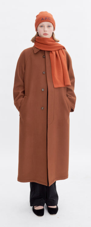 Gaia coat, cognac