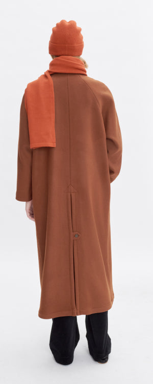 Gaia coat, cognac