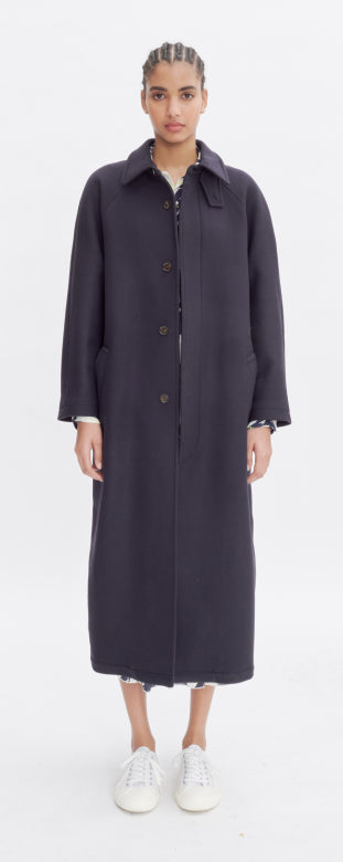 Gaia coat, dark navy