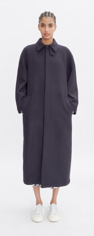 Gaia coat, dark navy