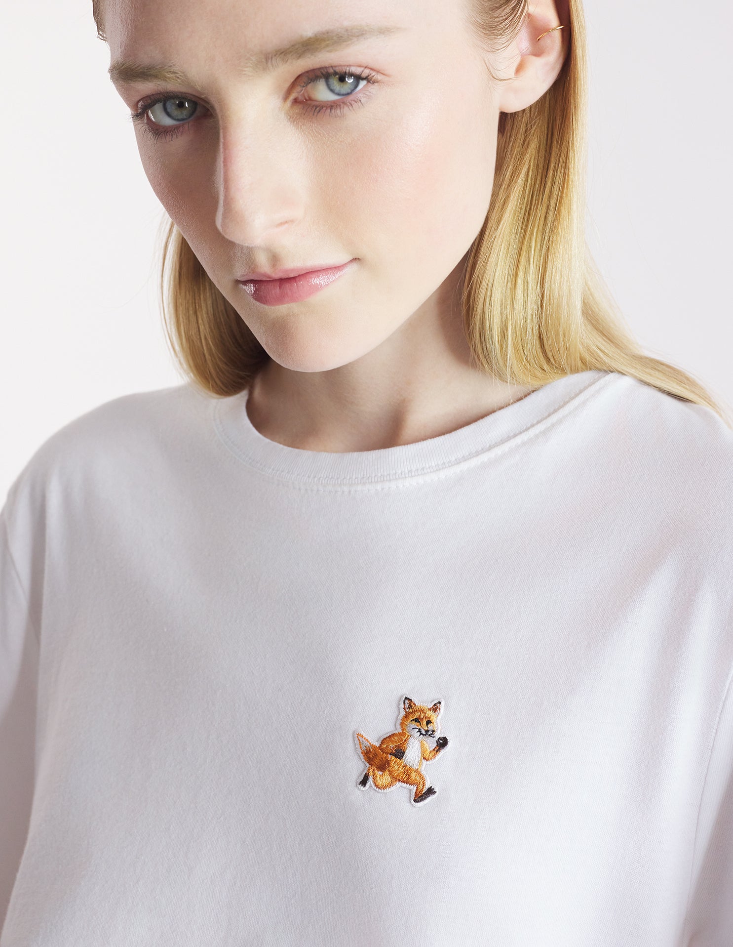 Speedy fox comfort t-shirt, white