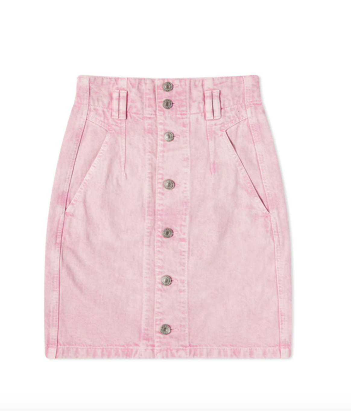 Baby pink denim clearance skirt