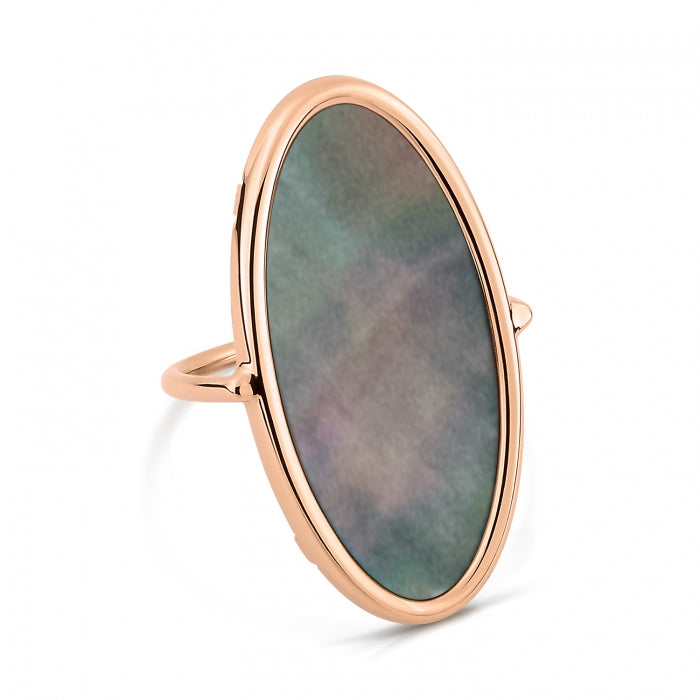 Ellipse hot sale stone ring